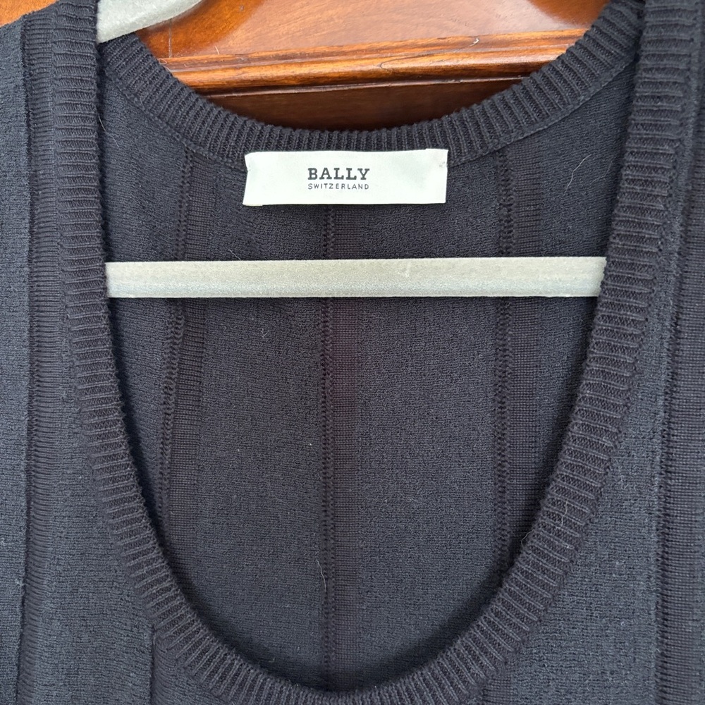 Bally Black Sheath Midi Dress View 5